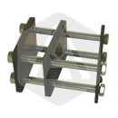 Bride 40 x 100 mm pour dent adaptable