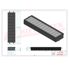 Filtre à air adaptable HIFI FILTER SC70137