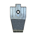 Soc de cultivateur en V avec plaquettes carbure et rechargement AMAZONE XL0018 adaptable - BlackSteel©