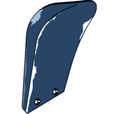 Düngereinlegerstreichblech - links 3470621M Lemken by Muzzi Industrie