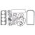 Kit de joints moteur pour machine agricole JOHN DEERE AR100424 - AR101101 - AR103456 - RE501579 adaptable