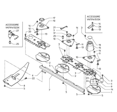 Patin d'usure pour faucheuse VICON VNB1361686 adaptable