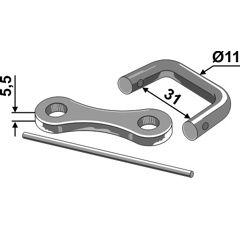 Kettenschloss Ø11x31 ST1131