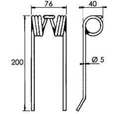 Federzinken WELGER 034338/0940530200 - Nachbau