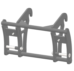 Interface pour télescopique JCB ETROIT/FAUCHEUX GRIS adaptable