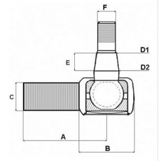 Lenkgelenk für NEW HOLLAND 5117314 Nachbau