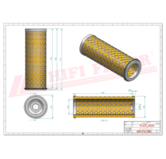 Filtre à air sécurité adaptable HIFI FILTER SA11637