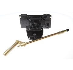 Zugmaul manuell,W= 320 S20, Ø 32 mm Bolzen, Schwarz - Sauermann