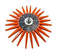 KIT étoiles à doigts rouge 950 mm pour bineuse adaptable - BlackSteel©