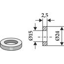 Scheibe 24x2,5x15 für Häcksler MC CONNEL – Nachbau  