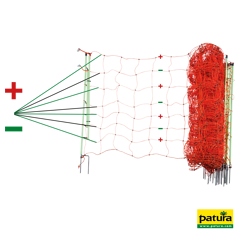 Filet électrifié plus/moins double pointe 50 m - PATURA