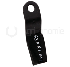 Schlegelmesser links 270 x 70 x 10 mm für Mulcher FISCHER - Nachbau