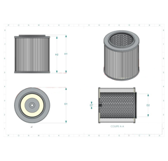 Filtre hydraulique adaptable HIFI FILTER SH60002