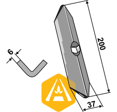 Soc droite pour semoir AMAZONE adaptable - Blacksteel©