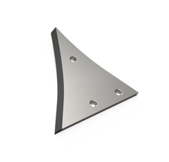 Étrave Gauche 4 trous carbure pour charrue KUHN HUARD 619171 adaptable