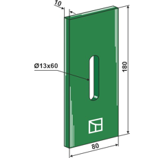 Greenflex Kunststoff-Abstreifer für Packerwalzen - 84050027 | Rabe - Nachbau