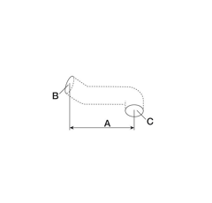 Schlauchkrümmer für Landmaschine MASSEY FERGUSON - LANDINI 906503M1 - Nachbau