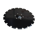 Disque crénelé Ø415x5 mm pour semoir SULKY/SKY 680197 adaptable - Blacksteel©