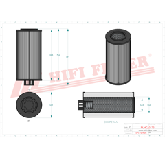 Filtre hydraulique adaptable HIFI FILTER SH74035