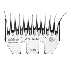 Lot de 5 peignes Pro Awesome pour laine fine 92 mm - HEINIGER
