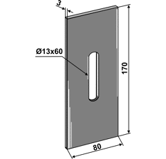 Abstreifer für Packerwalze 51R101 Rabe Nachbau