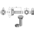 Pflugschraube M14x1,5x40 mit Sechskantmutter - 03050405 | Naud - Nachbau