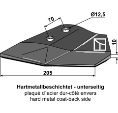 Aileron gauche pour LEMKEN FL23PGEKL adaptable - BlackSteel©