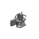 Zugmaul automatisch,W= 314 S30, Ø 32 mm Bolzen, CH-I, Schwarz    