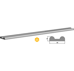 Kratzbodenleiste WELGER 6102650303 Nachbau  