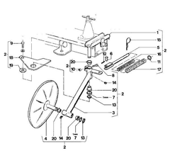 Palier pour faucheuse KVERNELAND VGZR465 origine