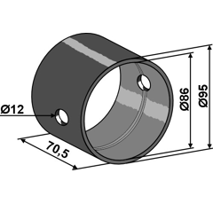 Espaciador de PVC para cover-crops FROST 6324 adaptable