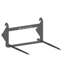 Pic botte frontale ronde 36 mm blanc pour attelage FAUCHEUX adaptable