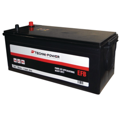 Batterie tracteur 12v 185Ah 1100A + en haut à gauche | TECHNI-POWER