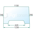 Pare-brise pour machine agricole JOHN DEERE RT6005028924 adaptable