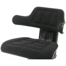 Sitz mit schwarzem Stoffbezug - Nachbau