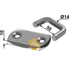 Raccord Ø 14 mm pour chaîne à épandeur adaptable