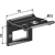 Halter für Zinken 40x12 mit Verstärkungsfeder 40x10 - 40x30