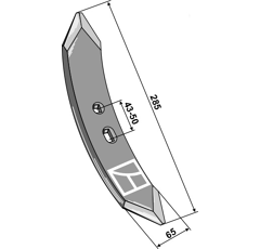 Soc 285 x 12 mm adaptable - Blacksteel©