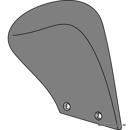 Düngereinlegerstreichblech - rechts 3470564M Lemken by Muzzi Industrie