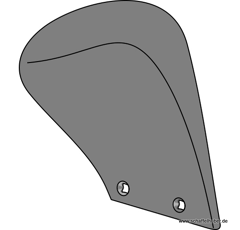 Düngereinlegerstreichblech - rechts 3470564M Lemken by Muzzi Industrie