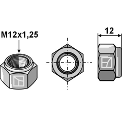 Boulon pour herse rotative AMAZONE DC1600349100 adaptable