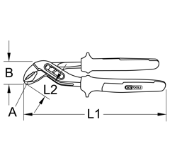 Pince multiprise 175 mm - KS TOOLS