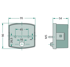 Feu arrière droit pour CASE IH 3223264R91 adaptable
