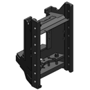 Lagerbock HVLB,W= 390 S32,Valtra N4, N5, T4, T5, AGCO-Grau, Scharmüller