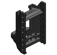 Lagerbock HVLB,W= 390 S32,Valtra N4, N5, T4, T5, AGCO-Grau, Scharmüller