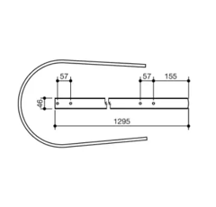 Racleur pour presses à balles JOHN DEERE E41839 adaptable