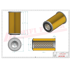 Filtre hydraulique adaptable HIFI FILTER SH63172