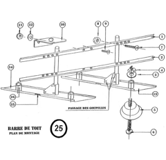 Magnet-Warntafel CONVOI AGRICOLE - frz. Baureihe + Gurt