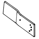 Rallonge de versoir droite gauche pour charrue GREGOIRE ET BESSON 172312 origine