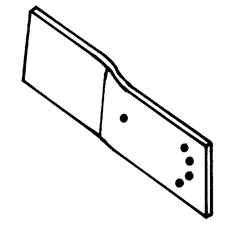 Rallonge de versoir droite gauche pour charrue GREGOIRE ET BESSON 172312 origine